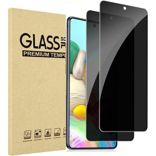 Verre Trempé Anti-Espion Compatible Avec Samsung Galaxy A71, [2 Pièces] Privacy Protection D'écran Pour Samsung A71 Couverture Complète Film Protecteur Vitre Dureté 9h Privé Protecteur