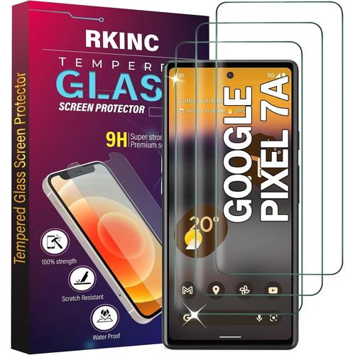 Verre Trempé [Lot De 3] Pour Google Pixel 7a, Film Protection Écran, Dureté 9h 0,33 Mm Hd Glass [Garantie À Vie][Sans Bulles D'air][Résistant Aux Rayures]
