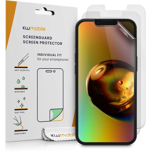 CAUC-3X Film Protection Compatible avec Apple iPhone 13 / iPhone 14-3X Film de Protection d'Écran Mat pour Téléphone en Plastique