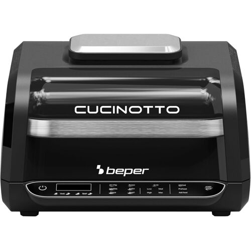 P101Fri080 Cucinotto Robot À Air Chaud Multifonctions Avec 8 Programmes - Friteuse, Gril Sans Fumée, Four, Plaque De Cuisson Et Séchoir + Accessoires Inclus