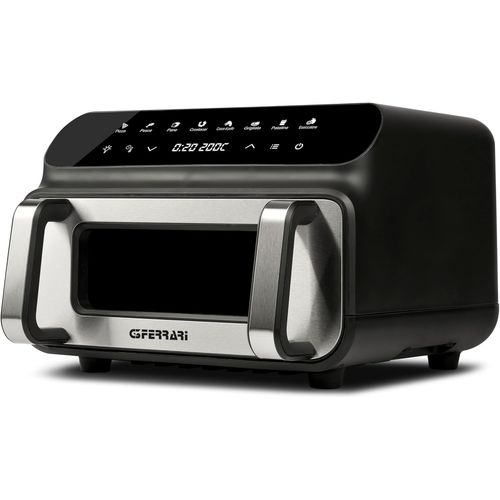 ChenQuanSarl-G10181 Friteuse Et Gril À Air Bbq, 2000W, 10 Litres Xxl, 8 Programmes, Multifonction, Barbecue Sans Fumée, Sans Bpa Ni Pfoa, Minuteur, Noir Et Gris Argenté