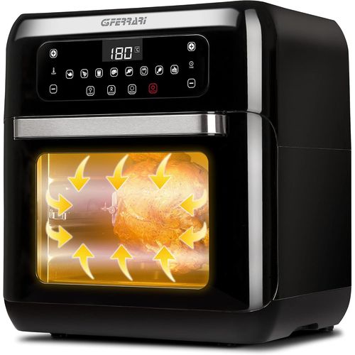 ChenQuanSarl-G10136 Friggisano 2.0, Friteuse À Air, 11 Litres, 1500 W, 9 Programmes, Affichage Numérique, Noir