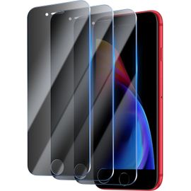 Pack 3 Verres Trempés Anti-Espion 9h Pour Iphone 8 Plus/7 Plus (5,5 Pouces) - Protection Écran Anti-Rayures Sans Bulles, Toucher Sensible, Filtre Confidentialité