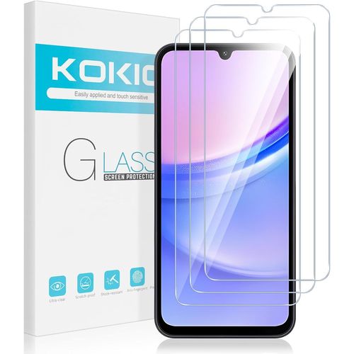 Verre Trempé Pour Samsung Galaxy A15 4g/5g 6,5 Pouces, Lot De 3 Vitre Film Protection Écran Compatible Avec Samsung A15, Dureté 9h Vitre, Ultra Clair, Anti-Rayures, Facile À Installer