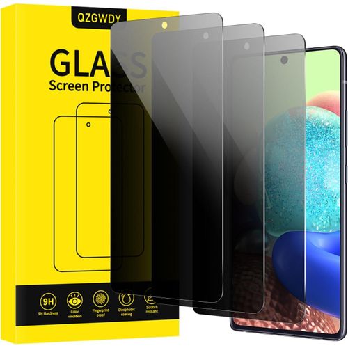 Anti-Spy Tempered Glass For Samsung Galaxy A71 / A72 / A73, Pack Of 3 Bubble-Free Screen Protector Films, 9h Hardness, Easy To Install