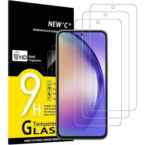 Pack Of 3 Tempered Glass Screen Protector For Samsung Galaxy A54 5g, Effective Anti-Scratch, Bubble-Free \ Ultra Resistant (0.33 Mm Hd Ultra Transparent) 9h Hardness Glass