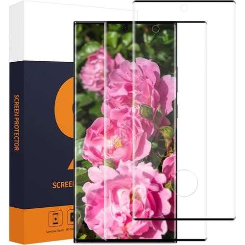Kal-2 Pack Verre Trempé Pour Samsung Galaxy S22 Ultra 5g, 0,33mm Couverture 3d Protection Écran, Dureté 9h Anti Rayures, Bubble Free, Sensibilité Tactile, Hd Claire S22 Ultra Vitre Protection