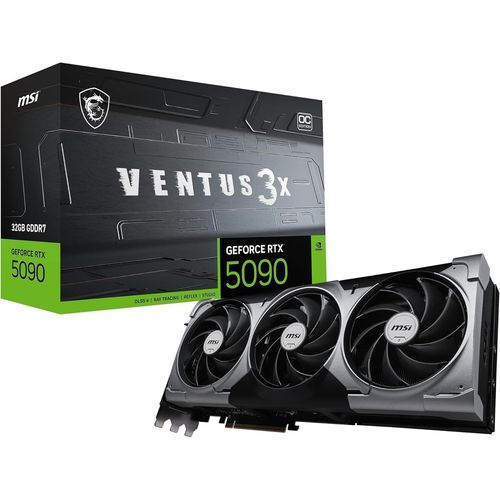 Carte Graphique MSI NVIDIA GeForce RTX 5090 32G Ventus 3X OC 32 Go GDDR7 (28 GB/s /512 Bits), PCIe 5.0