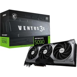 Carte Graphique MSI NVIDIA GeForce RTX 5090 32G Ventus 3X OC 32 Go GDDR7 (28 GB/s /512 Bits), PCIe 5.0