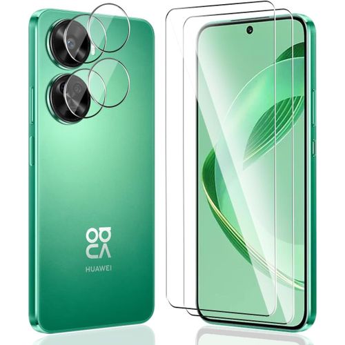 Verre Trempé Huawei Nova 11 Se ¿ Lot 2 Protections Écran + 2 Protections Lentille Caméra, 9h Anti-Rayures, Ultra-Fin 0,03 Mm, Haute Transparence