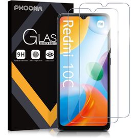 Kal-2 Pièces Verre Trempé Pour Xiaomi Redmi 10c / Xiaomi Poco C40,Film Protection Écran Pour Redmi 10c,Anti Rayures, Dureté 9h Glass, Sans Bulles D'air, Ultra Transparent