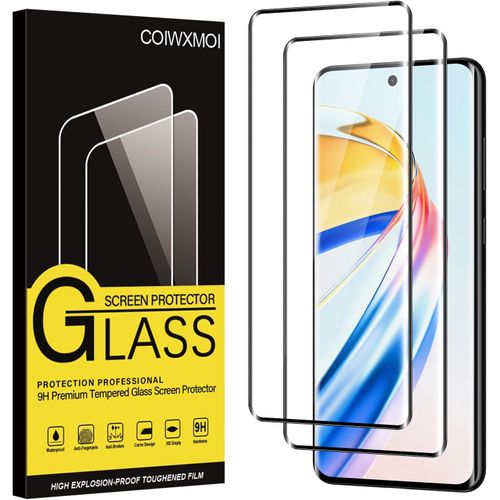 SSKAL-Verre Trempé Pour Honor Magic 6 Lite 5G 2 Pièces,Film De Vitre Protection Écran Dureté 9H Anti Rayures Sans Bulless Ultra Transparent Hd Haute Sensibilité Protecteur D'Écran Pour Magic 6Lite