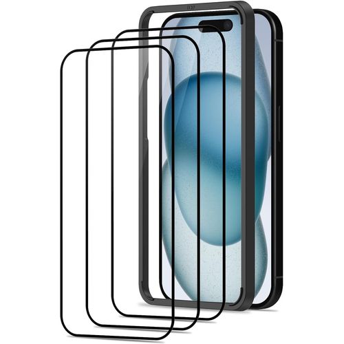 Verre Trempé pour iPhone 13 Pro Max Verre Trempé, 3 Pièces Film Trempé avec Outil d'Installation Facile [Dureté 9H][Anti Rayures] Protection Ecran