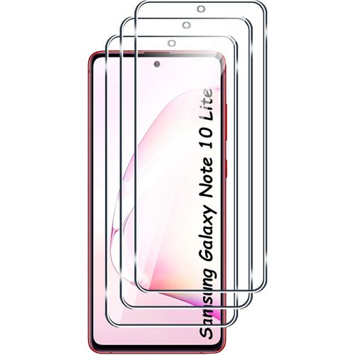 JGD-[3 Pièces Verre Trempé Pour Samsung Galaxy Note 10 Lite,Sans Bulles,9H Dureté,Anti-Rayures,HD Film Protection Ecran pour Samsung Galaxy Note 10 Lite