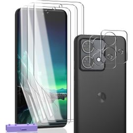 Protection Compatible Avec Google Pixel 6 Pro, Google Pixel 6 Pro Protection Écran Film Tpu Flexible Pas En Verre Trempé 3 Pièces Et Google Pixel 6 Proverre Trempé D'objectif 2 Pièces. Hd