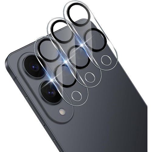 CAUC-Protection Objectif Caméra Arrière pour Samsung Galaxy S25 Edge 5G, 9H Dureté Verre Trempé Caméra Film, Anti-Rayures, Sans Bulles Vitre Protecteur [3 PCS]