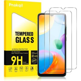 Trahoo-Verre Trempé Pour Xiaomi Redmi 10c / Xiaomi Poco C40 [2 Pièces],Hd Film Protecteur D'écran,9h Dureté,Ultra Transparent,Anti-Rayures,Sans Bulles,Vitre Ecran Pour Xiaomi Redmi 10c 6.71