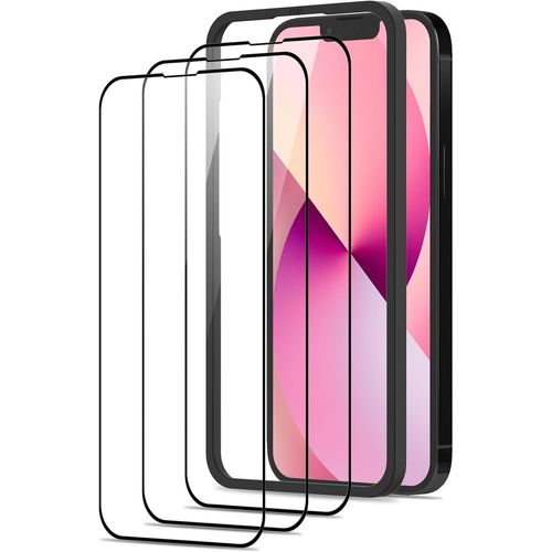 JGD-Verre Trempé pour iPhone 13 Mini, 3 Pièces Film Trempé avec Outil d'Installation Facile [Dureté 9H][Anti Rayures] Protection Ecran