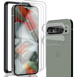 Protection Compatible Avec Google Pixel 6 Pro, Google Pixel 6 Pro Protection Écran Film Tpu Flexible Pas En Verre Trempé 3 Pièces Et Google Pixel 6 Proverre Trempé D'objectif 2 Pièces. Hd