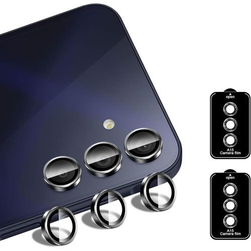 2 Pièces Verre Trempé Caméra Compatible Avec Samsung Galaxy A15 5g, Lentille Arrière Film Protection Écran Dureté 9h Glass Anti Rayures Haute Définition Sans Bulles