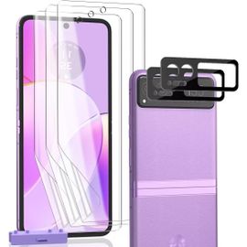Protection Compatible Avec Google Pixel 6 Pro, Google Pixel 6 Pro Protection Écran Film Tpu Flexible Pas En Verre Trempé 3 Pièces Et Google Pixel 6 Proverre Trempé D'objectif 2 Pièces. Hd