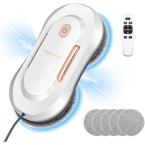 Cl-3 Robot Nettoyeur Vitres 3800 Pa Avec Fonction Pulvérisateur Robot Laveur De Vitre Nettoyeur De Vitres Automatique Robot De Nettoyeur De Vitres Électrique Avec Double Pulvérisation D'Eau