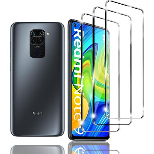 Kal-Pièces Verre Trempé Compatible Avec Xiaomi Redmi Note 9 Film Protection Écran, Anti Rayures, Ultra Claire, Sans Bulles, Dureté 9h Glass, Pour Xiaomi Redmi Note 9