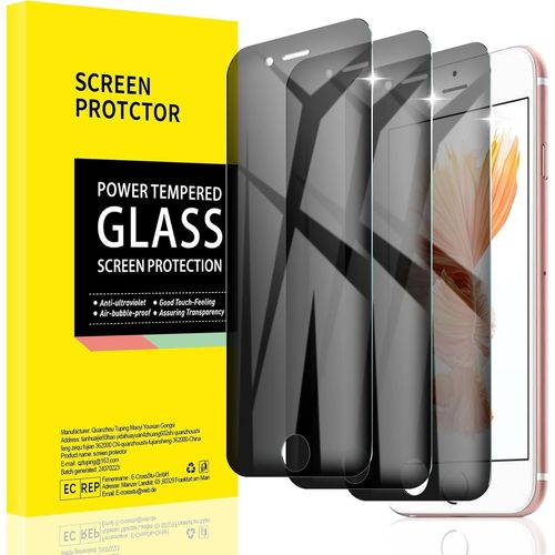 [3 Pack] Iphone 6 Plus/6s Plus/7 Plus/8 Plus Privacy Screen Protector, Anti-Spy Tempered Glass Film, Privacy Protection, Anti-Scratch, Case Friendly, No