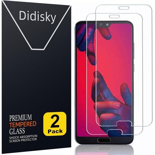 Lot De 2 Protecteur Verre Trempé Pour Huawei P20 Pro 6.1'' (Pas Pour Huawei P20 Lite,Huawei P20), Film Protection Écran, Résistance Aux Rayures, Dureté 9h, Pas De Bulles, Haute Définition