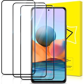 Kal-Lot De 3, Verre Trempé Pour Xiaomi Redmi Note 10 Pro/Note 10 Pro Max [Couverture Complète] [Vitre Protecteur 9h Dureté] [Sans Bulles] [Anti-Rayures] Film Protection Écran