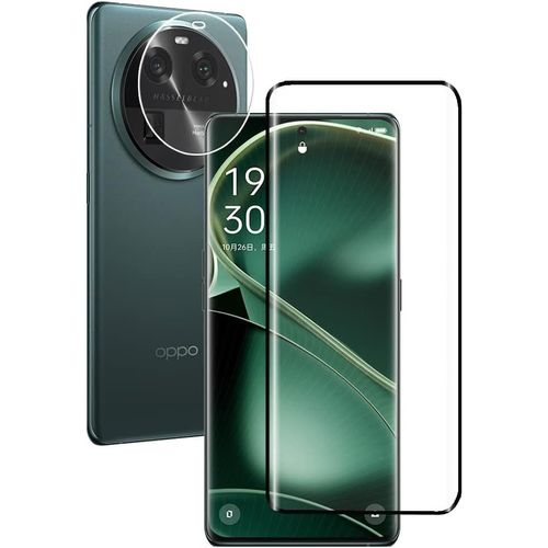 Tempered Glass For Oppo Find X6 5g, 1 Piece 3d Screen Protector And 1 Piece Rear Camera Protector, 9h Hardness, Bubble-Free, Anti-Scratch, Easy To Install