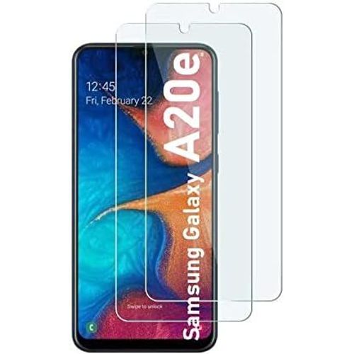 SJZG-[Lot De 2] Verre Blindé Compatible Avec Samsung Galaxy A20E Film De Protection En Verre Trempé 9H Dur Transparent Anti-Rayures