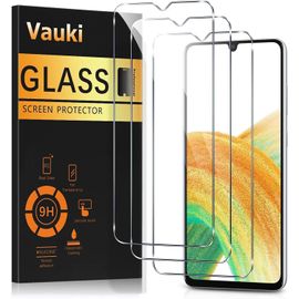 3 Pièces Verre Trempé Pour Samsung Galaxy A33 5g, Ultra Résistant Film Protection Écran, Hd Ultra Transparent, Sans Bulles, Dureté 9h Glass, Vitre Protecteur Pour Samsung A33 5g 6,4"", Clear