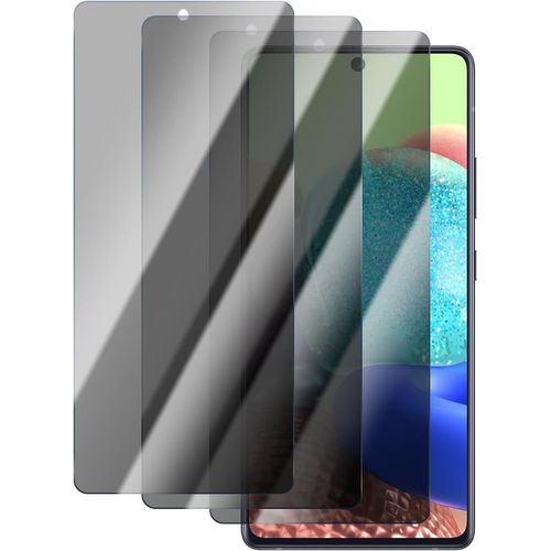 Lot De 3 Protège-Écrans En Verre Trempé Anti-Espion Pour Samsung Galaxy A71/A72/A73 5g (6,7 Pouces) - Dureté 9h, Anti-Rayures, Sans Bulles, Sensibilité Tactile Préservée