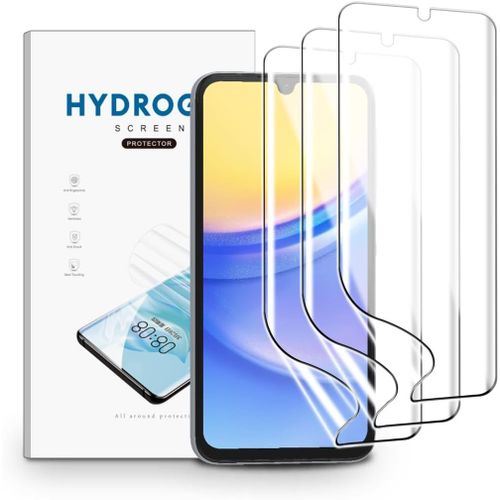 Film Hydrogel Pour Samsung Galaxy A15, 3 Pièces Tpu Film Protection Écran Hd Clair Doux Transparent Film De Protection D'écran