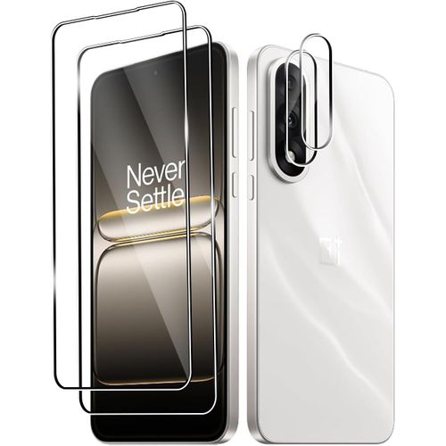Khkui-Verre Trempé Pour Oneplus Nord 5, 2 Pièces Film Protection Écran Et 2 Pièces Caméra Arrière Protecteur, 9h Dureté, Hd, Anti-Rayures, Sans Bulles, Facile À Installer.