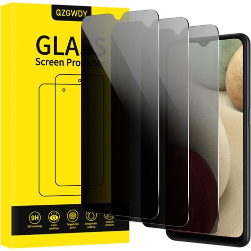 JGD-Verre Trempé Anti-Espion pour Samsung Galaxy A12/A13/A23/A03/A03S/A04/A32 5G, Lot de 3 Film Protection Écran Vitre Protecteur Protege Sans Bulles, Dureté 9H, Facile à Installer