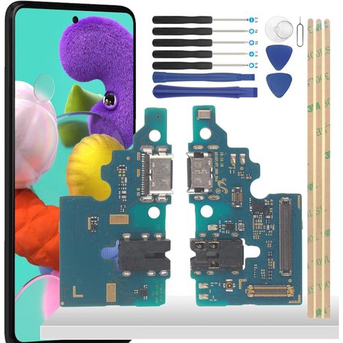 Kalanka-6.50'' Pour Samsung Galaxy A51 A515f Connecteur Dock Port De Charge Charger Port + Outil D'installation