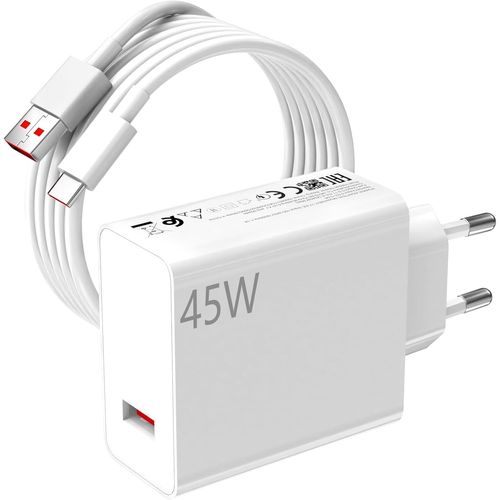 45 W Chargeur Et Câble Usb C Pour Xiaomi Redmi Note 14 Pro 5G 6A Rapide Charge Adaptateur De Chargeur 2 Mètres Câble Usb C Charge Turbo Câble Type C Pour Xiaomi Poco X7 M7Pro M6 Pad 7 6 5 Redmi K80