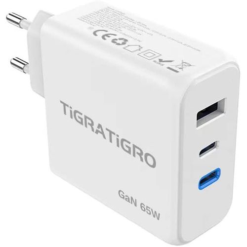 65 W Chargeur Usb C À 3 Ports,Chargeur Rapide 2 Usb C & 1 Usb A Pd 3.0 Gan,Chargeur Usb C Pour Macbook Pro/Air,Ipad Pro/Air,Galaxy