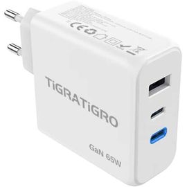 65 W Chargeur Usb C À 3 Ports,Chargeur Rapide 2 Usb C & 1 Usb A Pd 3.0 Gan,Chargeur Usb C Pour Macbook Pro/Air,Ipad Pro/Air,Galaxy