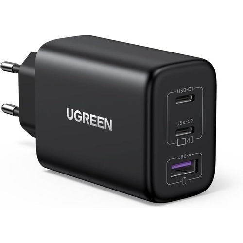 Eryi-65w Chargeur Usb C Rapide 3 Ports Compatible Avec Iphone 16 Plus Pro Max 15 14 13 12 11 Macbook M4 M3 M2 M1 Galaxy S24 Ultra Plus S23 A15 Pixel 9 8 7 6 Ipad Pro Air Dell Xps 13 (Noir)