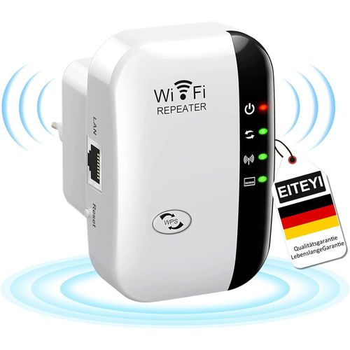 SUBZONAL-2025 Nouveau Répéteur WiFi Puissant 300Mbps, Amplificateur WiFi Puissant 2.4GHz WiFi Extender Range Booster WiFi avec WPS Protection, Manuel en français