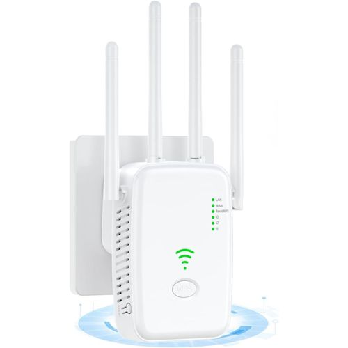 2025 Nouveau Répéteur Wifi, Répéteur Wifi Extender Avec 2 Ports Ethernet, 4 Antennes, Mode Répéteur/Routeur/Ap, Wifi Extender Pour La Maison/Bureau, Installation Facile Action[Z275]