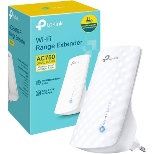 ChenQuanSarl-Répéteur Wifi(Re190), Wifi Extender Ac750 Mbps, Amplificateur Récepteur Wifi, Wifi Booster, Jusqu'À 90¿, Compatible Avec Toutes Les Box Internet