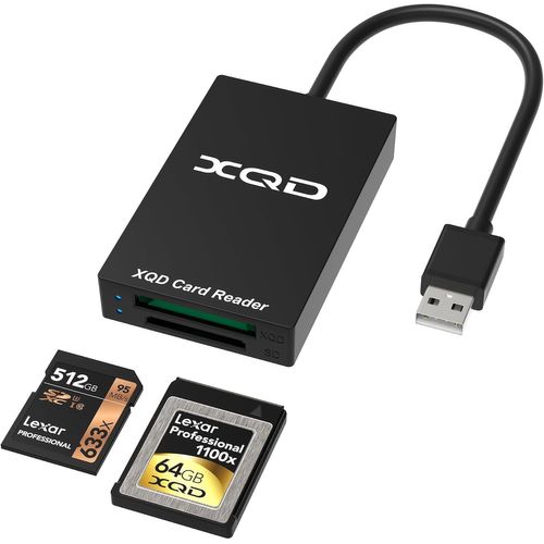 XQD/SD Lecteur de Carte XQD USB3.0 Memory xqd Card Reader, Supporte Les Carte USB XQD Séries Sony G/M, Carte USB XQD 2933x/1400x, Cartes SD. Windows/Mac OS