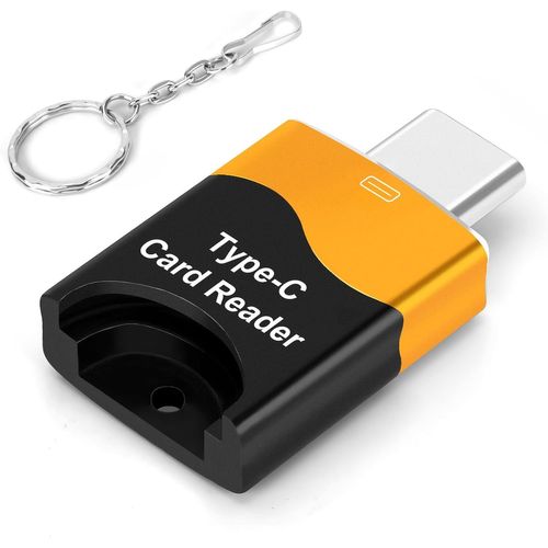 TRAHOO-Lecteur de Carte TF, Lecteur de Carte Micro SD, Adaptateur de Lecteur de Carte Mémoire TF Type C Compatible avec Les Ordinateurs Portables, MacBook, Samsung Galaxy
