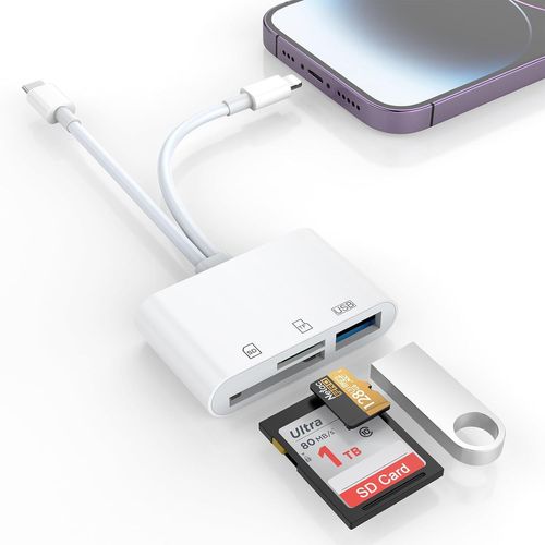 PIAL-Lecteur Carte Sd Pour Phone/Pad/Appareil Photo,Adaptateur Carte Sd Pour Phone,Usb Otg Lecteurs Carte Mémoire Externes,Adaptateur Carte Sd,Lecteur Carte Sd Pour Phone