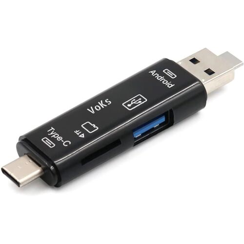 5 en 1 USB 3.0 Type-C Lecteur de Carte SD OTG Adaptateur Micro Cartes Mémoire USB-C