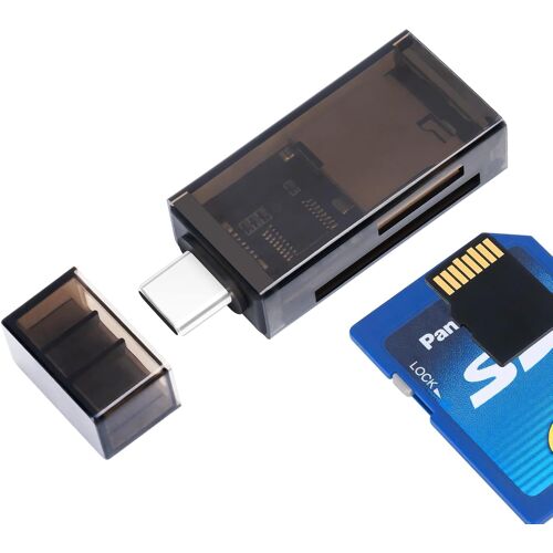 Lecteur de Cartes Micro SD USB, Type C/USB A vers SD/Micro SD/SDXC/SDHC, Lecteur de Cartes mémoire à Double Fente pour PC, MacBook, Galaxy, Tablette, Huawei et Plus,Type C